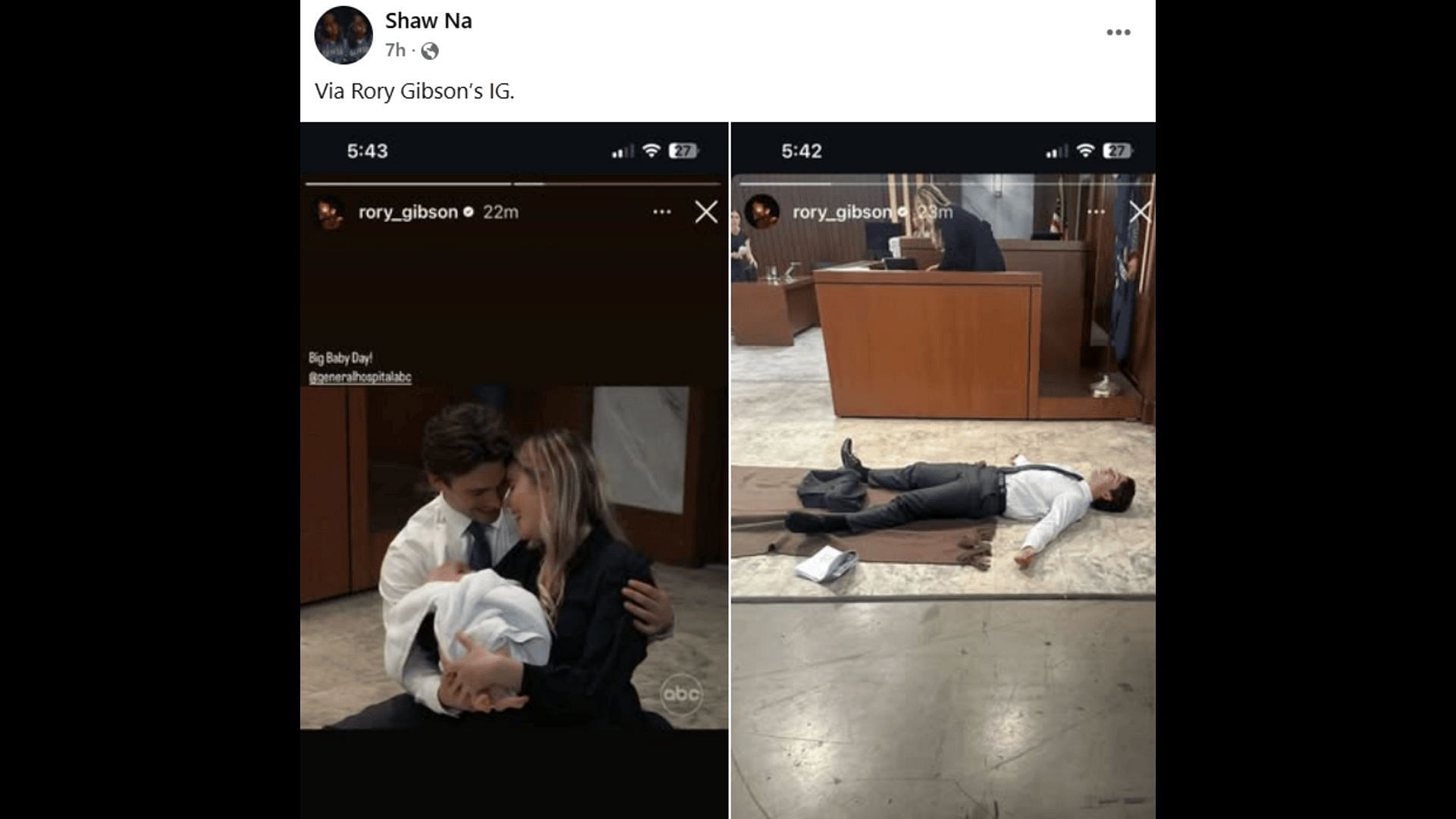 A Facebook post about Michael and Sasha (Image via Facebook/General Hospital Fans - Official)